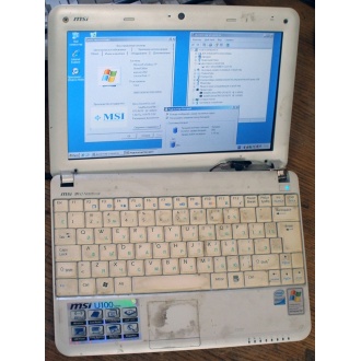 Нетбук MSI Wind U100 (Intel Atom N270 1.66Ghz /1024Mb DDR2 /120Gb /10" 1024x600) - Красноярск