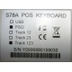 POS-клавиатура HENG YU S78A PS/2 белая (без кабеля!) - Красноярск
